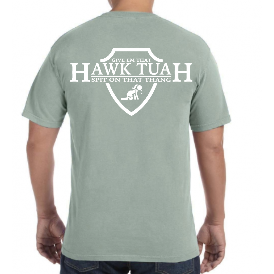 "Hawk Tuah Shield" Graphic Tee (Comfort Colors)