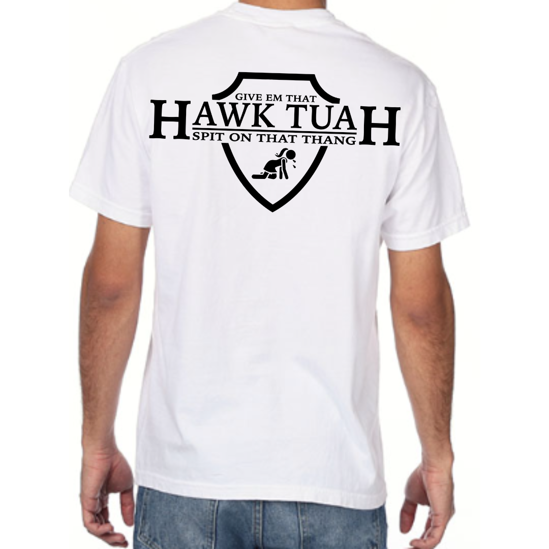 "Hawk Tuah Shield" Graphic Tee (Comfort Colors)