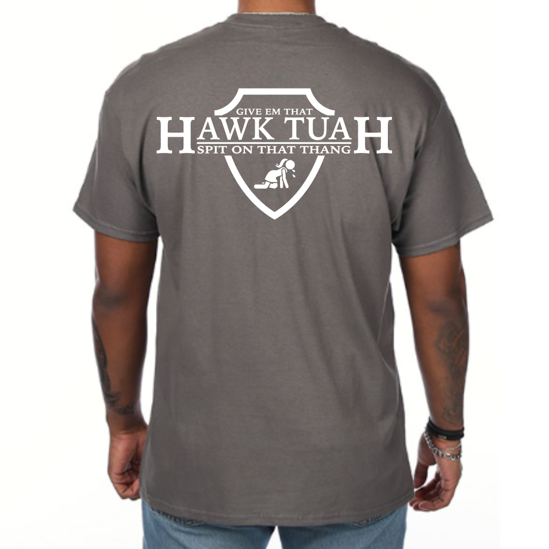 "Hawk Tuah Shield" Graphic Tee (Gildan Heavyweight Cotton)
