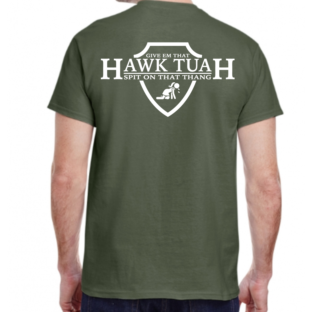 "Hawk Tuah Shield" Graphic Tee (Gildan Heavyweight Cotton)