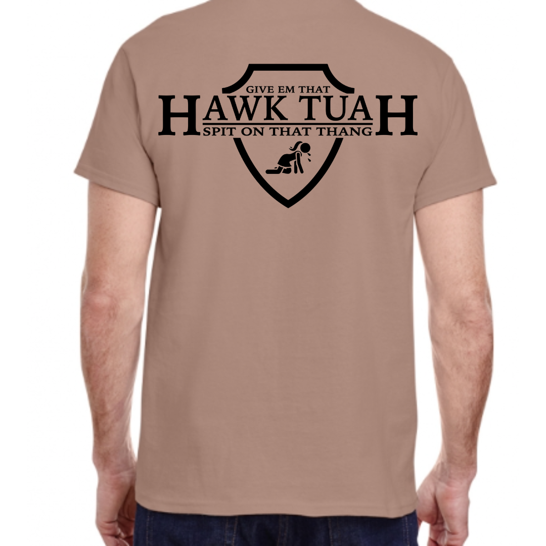 "Hawk Tuah Shield" Graphic Tee (Gildan Heavyweight Cotton)
