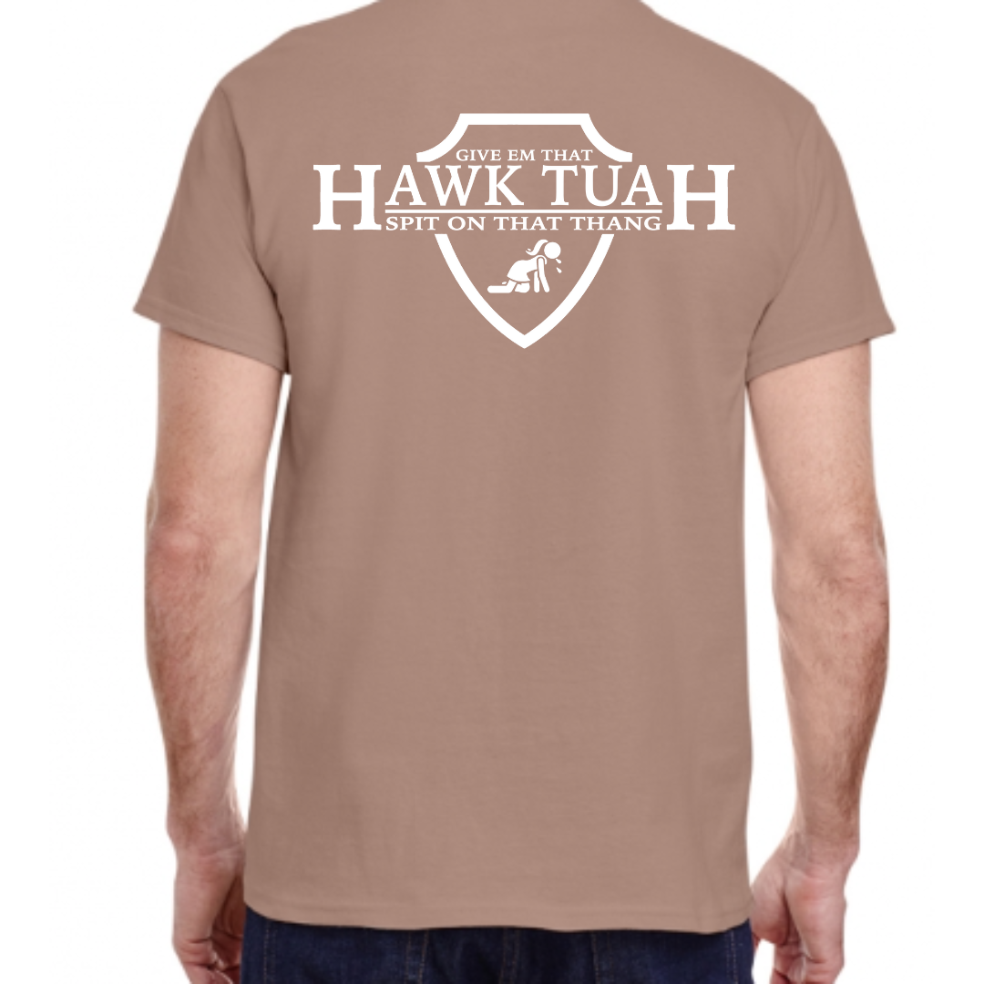 "Hawk Tuah Shield" Graphic Tee (Gildan Heavyweight Cotton)
