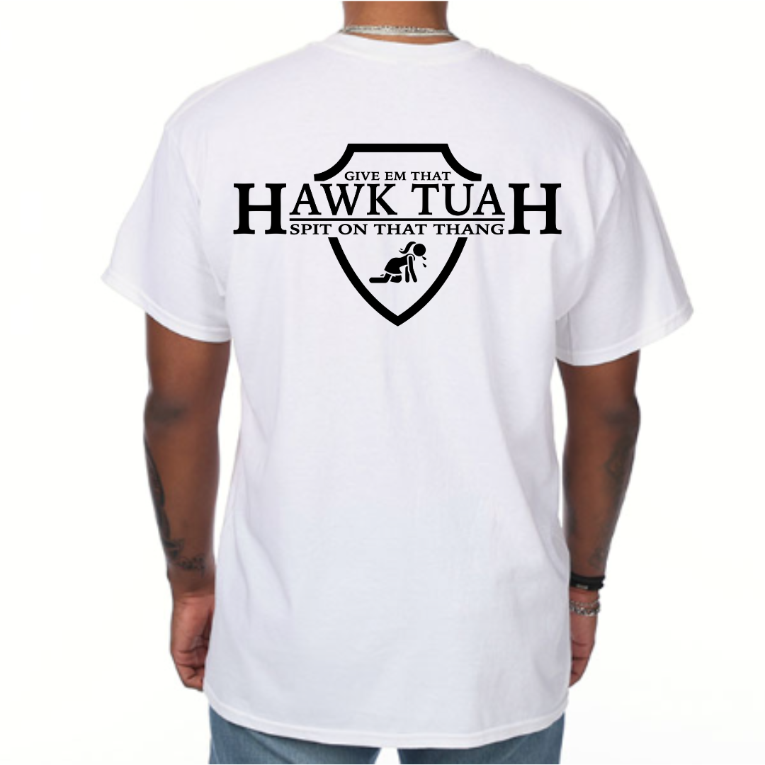 "Hawk Tuah Shield" Graphic Tee (Gildan Heavyweight Cotton)