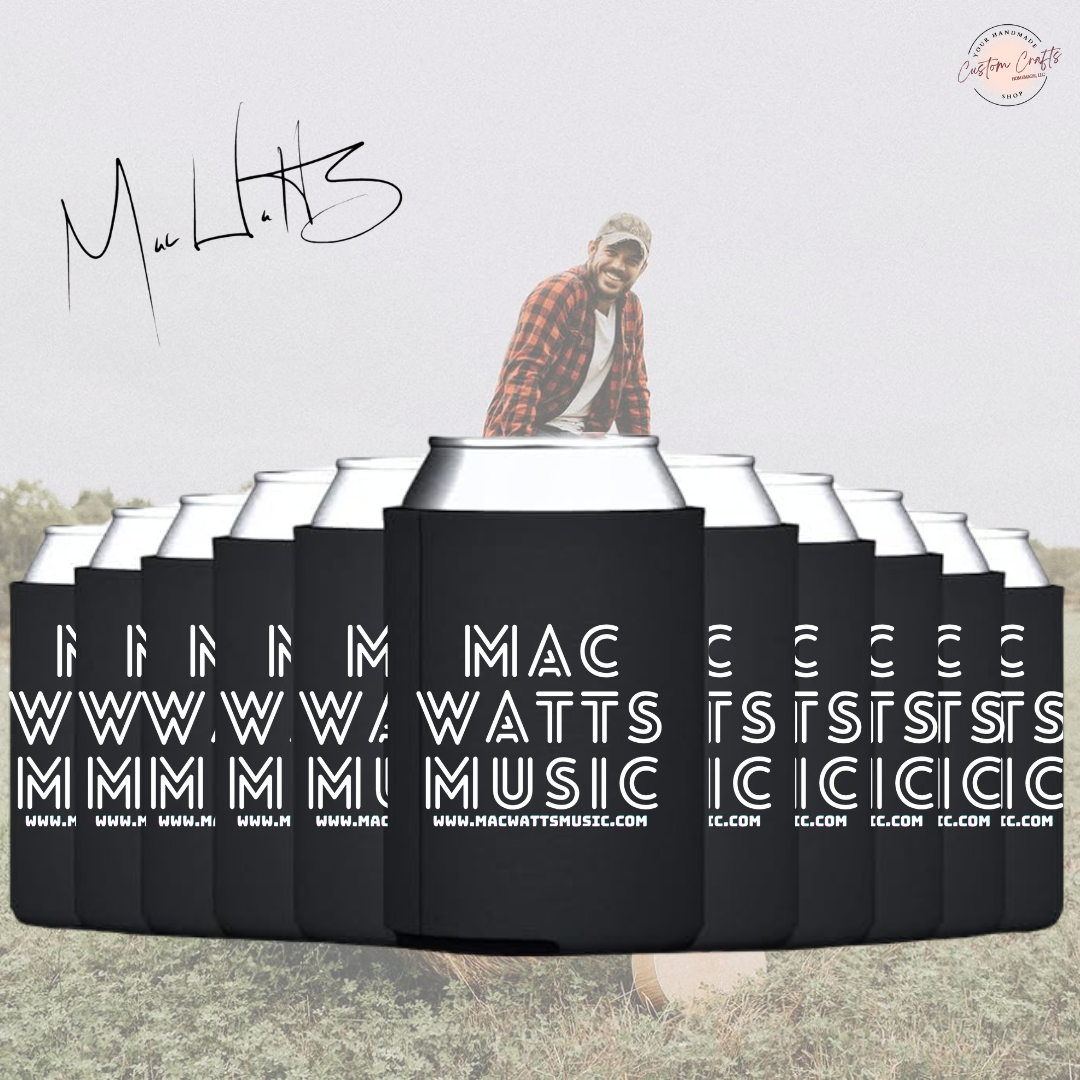Mac Watts Music koozie