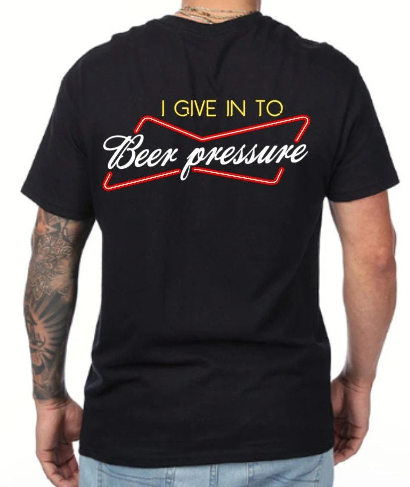 NEON "Beer Pressure" Graphic Tee (Gildan Heavyweight Cotton)
