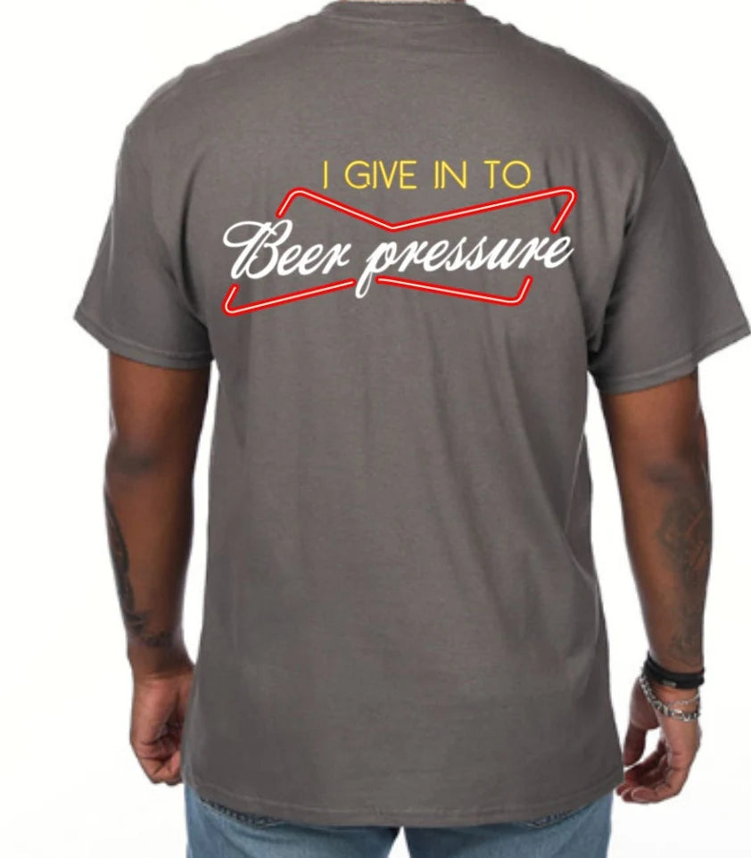 NEON "Beer Pressure" Graphic Tee (Gildan Heavyweight Cotton)