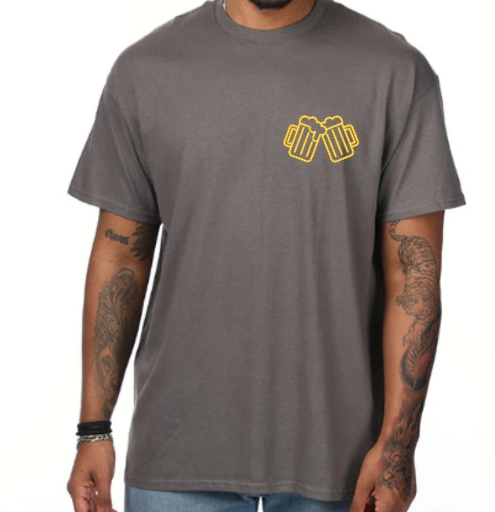 NEON "Beer Pressure" Graphic Tee (Gildan Heavyweight Cotton)