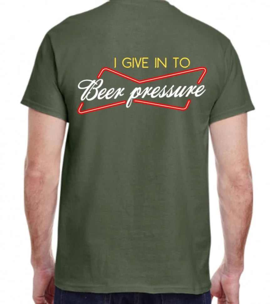 NEON "Beer Pressure" Graphic Tee (Gildan Heavyweight Cotton)