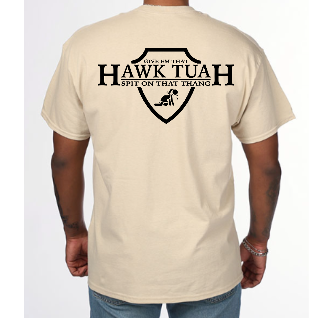 "Hawk Tuah Shield" Graphic Tee (Gildan Heavyweight Cotton)